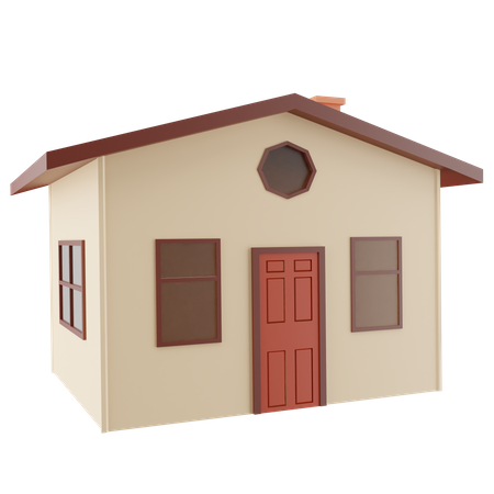 Maison  3D Icon