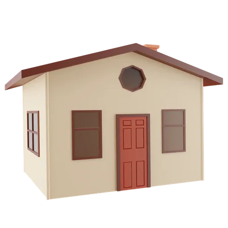 Maison  3D Icon