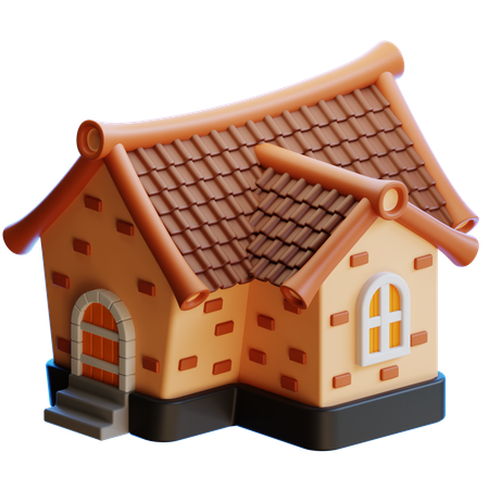 Maison de conte de fées  3D Icon