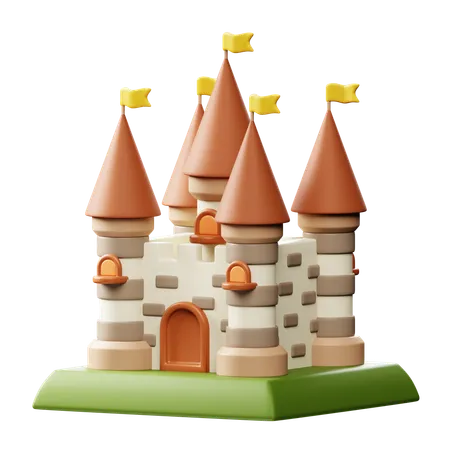 Château majestueux  3D Icon