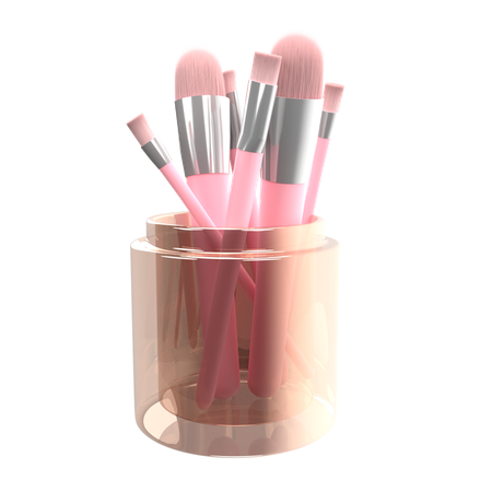 Makeup Brush  3D Icon