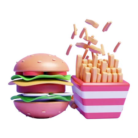 Malbouffe  3D Icon