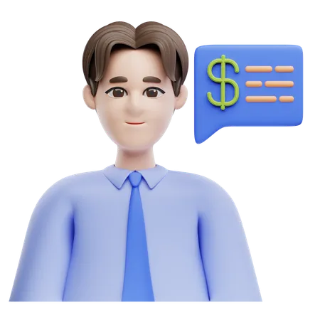 Male Accountant  3D Icon