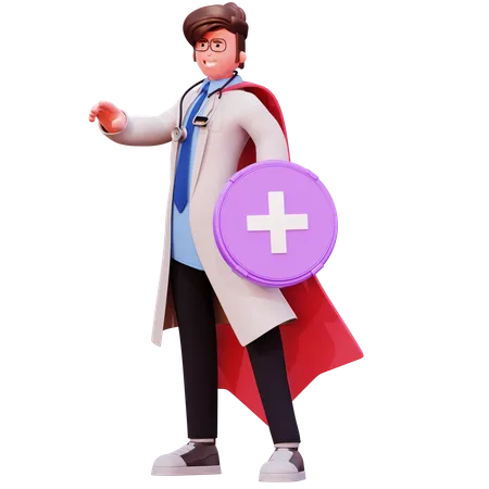 Male Doctor  3D Illustration