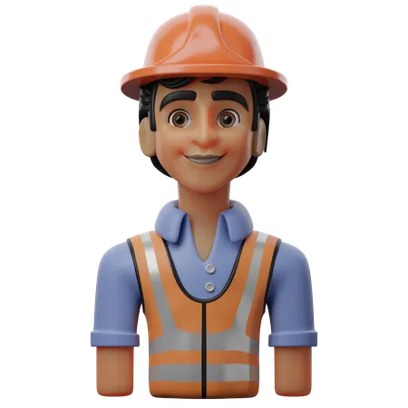 Male Engineer  3D Icon