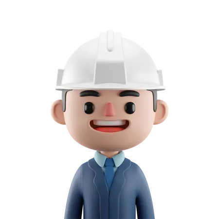 Male Engineer  3D Icon