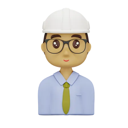 Male Engineer  3D Icon