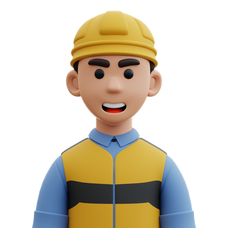 Male Engineer  3D Icon