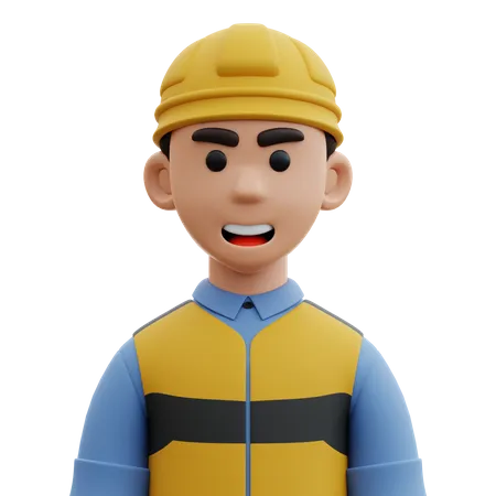 Male Engineer  3D Icon