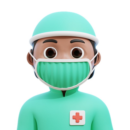 Male Surgeon  3D Icon