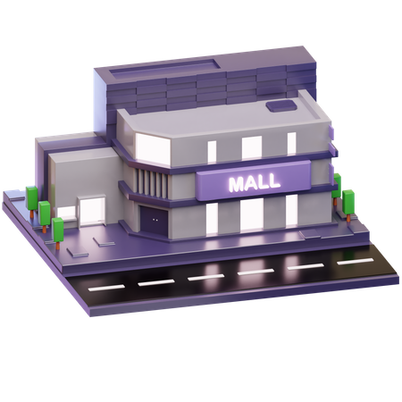 Mall Building  3D Illustration