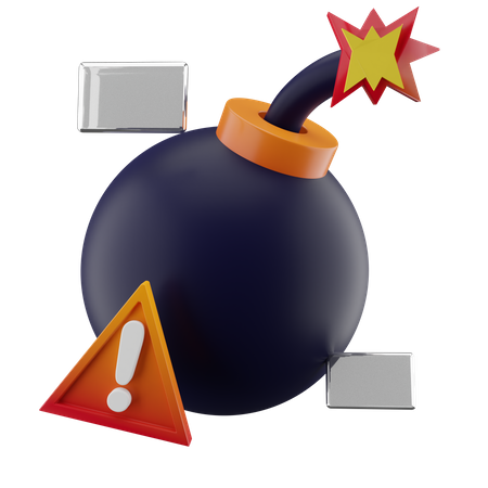 Malware-Bombe  3D Icon