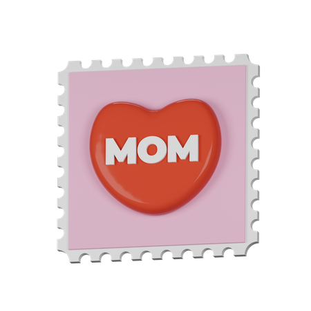 Tarjeta postal de mamá  3D Icon