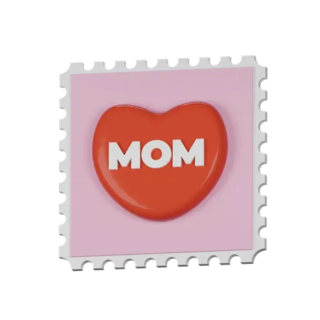 Tarjeta postal de mamá  3D Icon