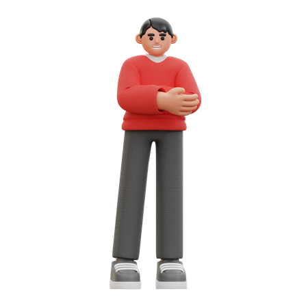 Man casual pose  3D Icon