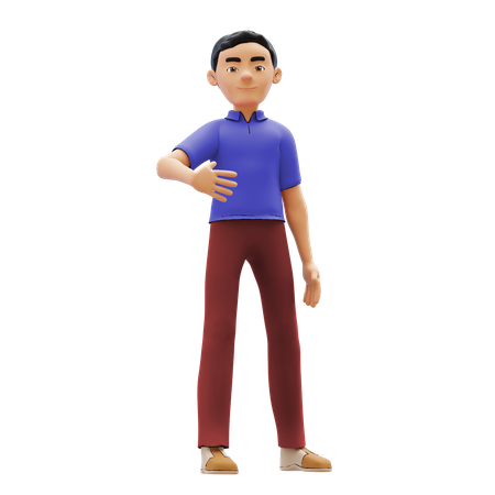 Man standing  3D Illustration