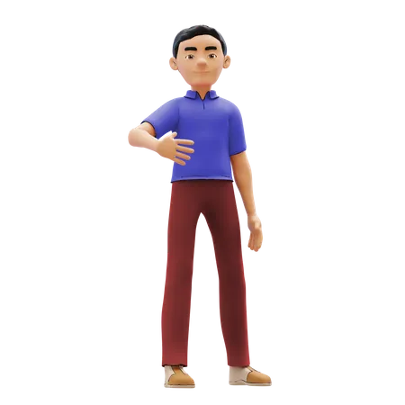 Man standing  3D Illustration