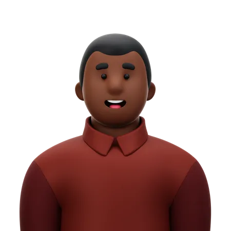 Man with Red Shirt  3D Icon