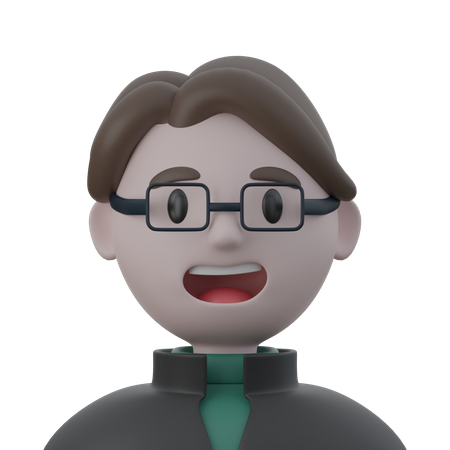 Man With Specs  3D Icon