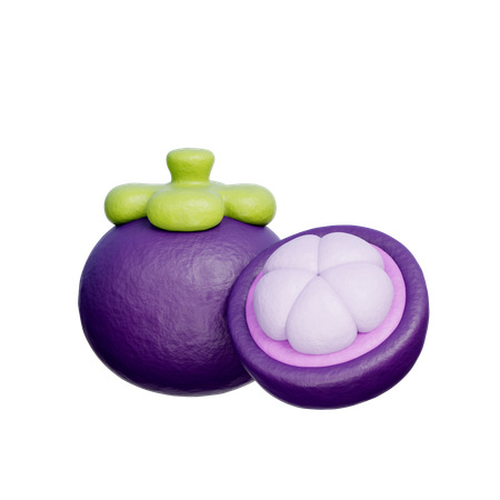 Mangostan  3D Icon