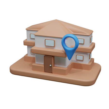 Mansion Location  3D Icon