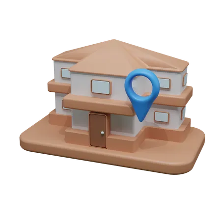 Mansion Location  3D Icon