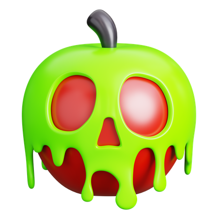 Manzana envenenada  3D Icon