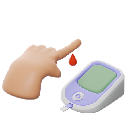 Máquina de diabetes  3D Icon