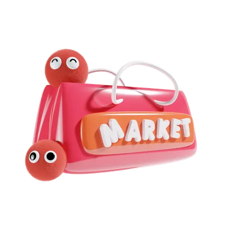 Market  3D Icon