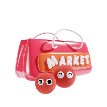 Market  3D Icon