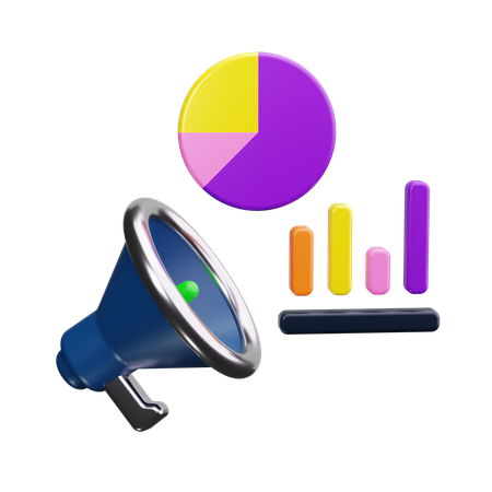 Marketing Analysis  3D Icon