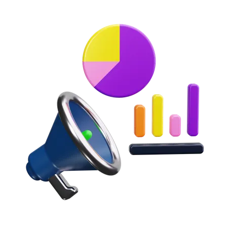 Marketing Analysis  3D Icon