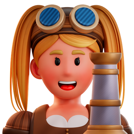 Marksman Hero  3D Icon