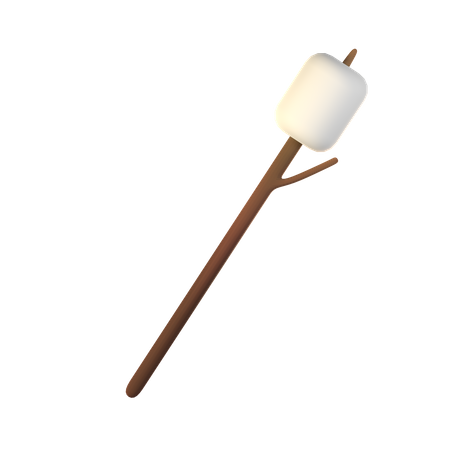 Marshmallow Stick  3D Icon