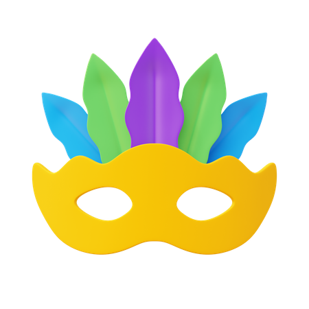 Máscara de carnaval  3D Icon