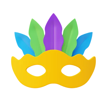 Máscara de carnaval  3D Icon