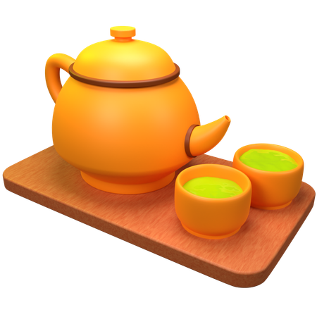 Matcha-Teekanne  3D Icon