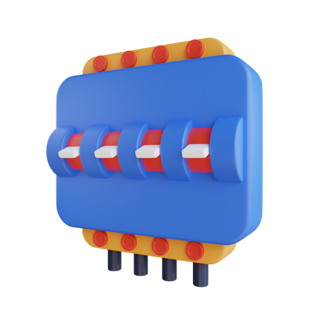 Mcb Switch  3D Icon