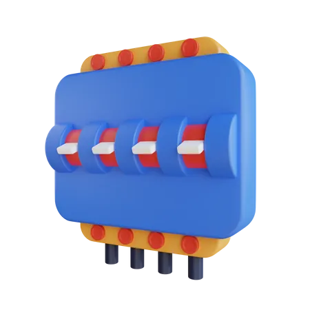 Mcb Switch  3D Icon