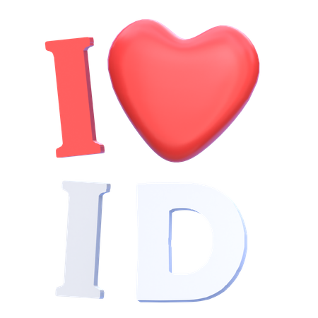 Yo amo Indonesia  3D Icon