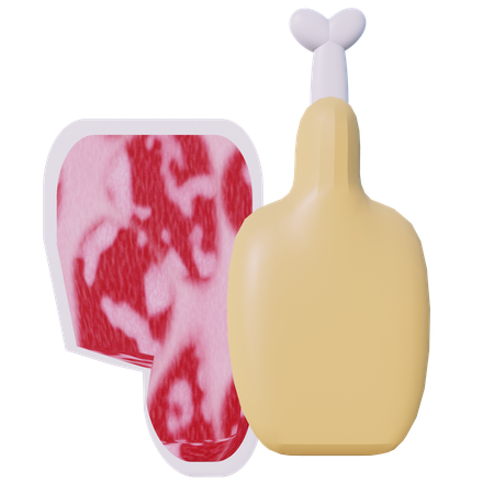 Meat  3D Icon