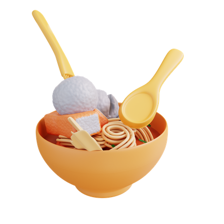 Meatball Soup  3D Icon