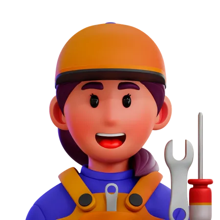 Mechanic  3D Icon