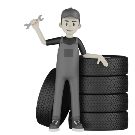 Mechanic  3D Illustration