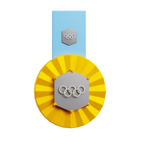 Medalha de ouro  3D Icon