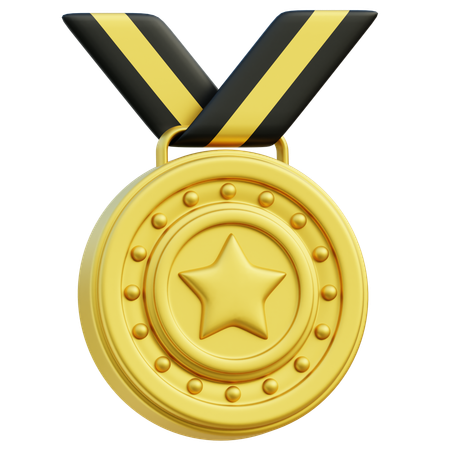 Medalha estrela  3D Icon