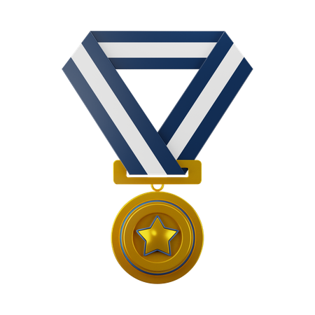 Medalla de oro  3D Icon