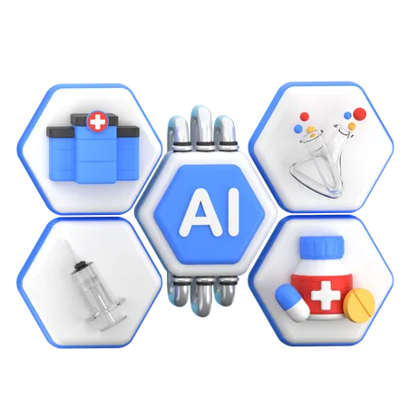 Medical AI Bot  3D Icon