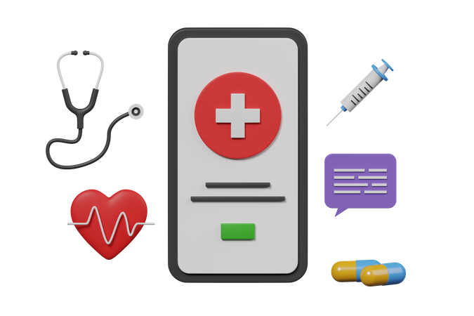 Medical App  3D Icon