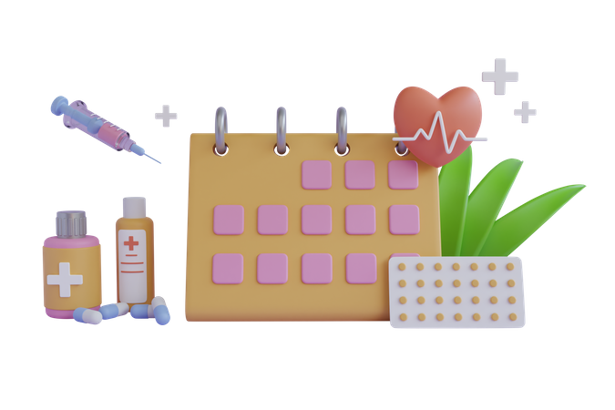 Medical Appointment  3D Illustration